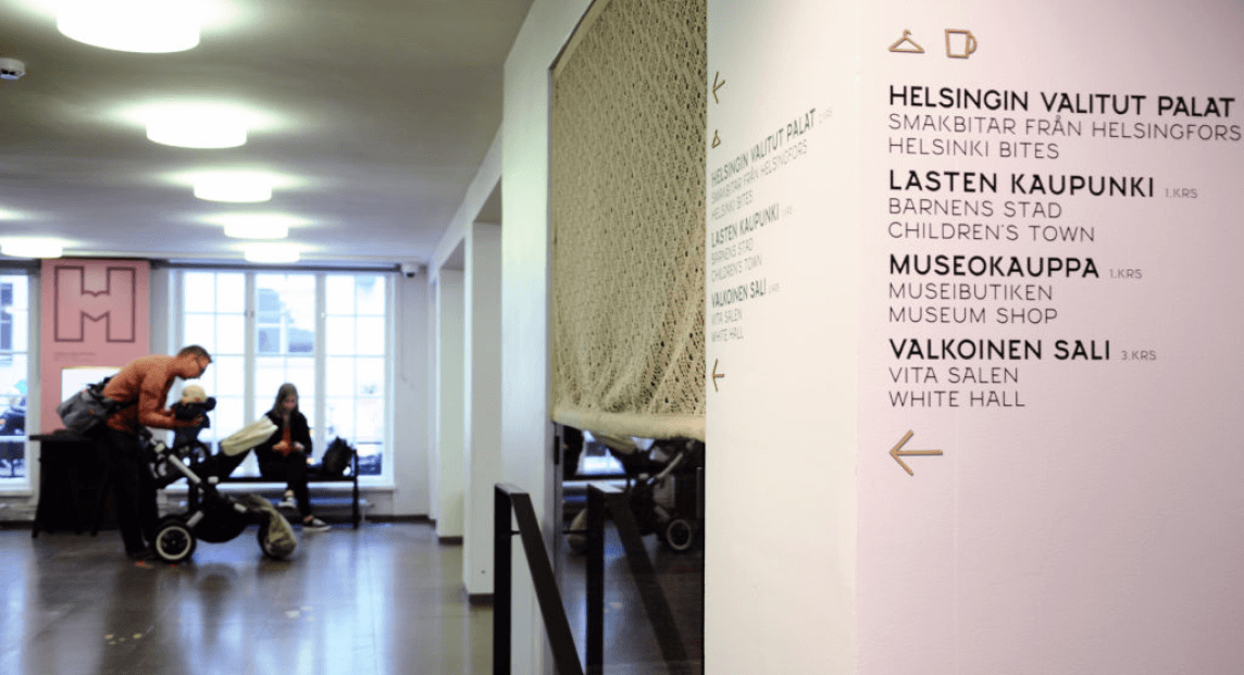 Навигация в Городском музее Хельсинки